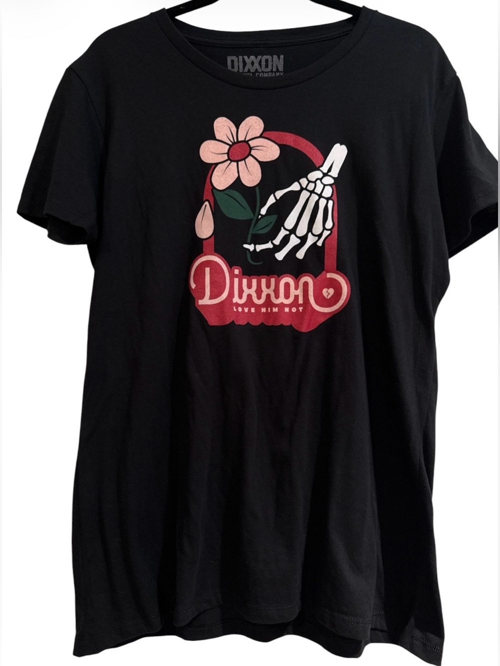 Black Dixxon Flannel Co. "Love Him Not" graphic t-shirt